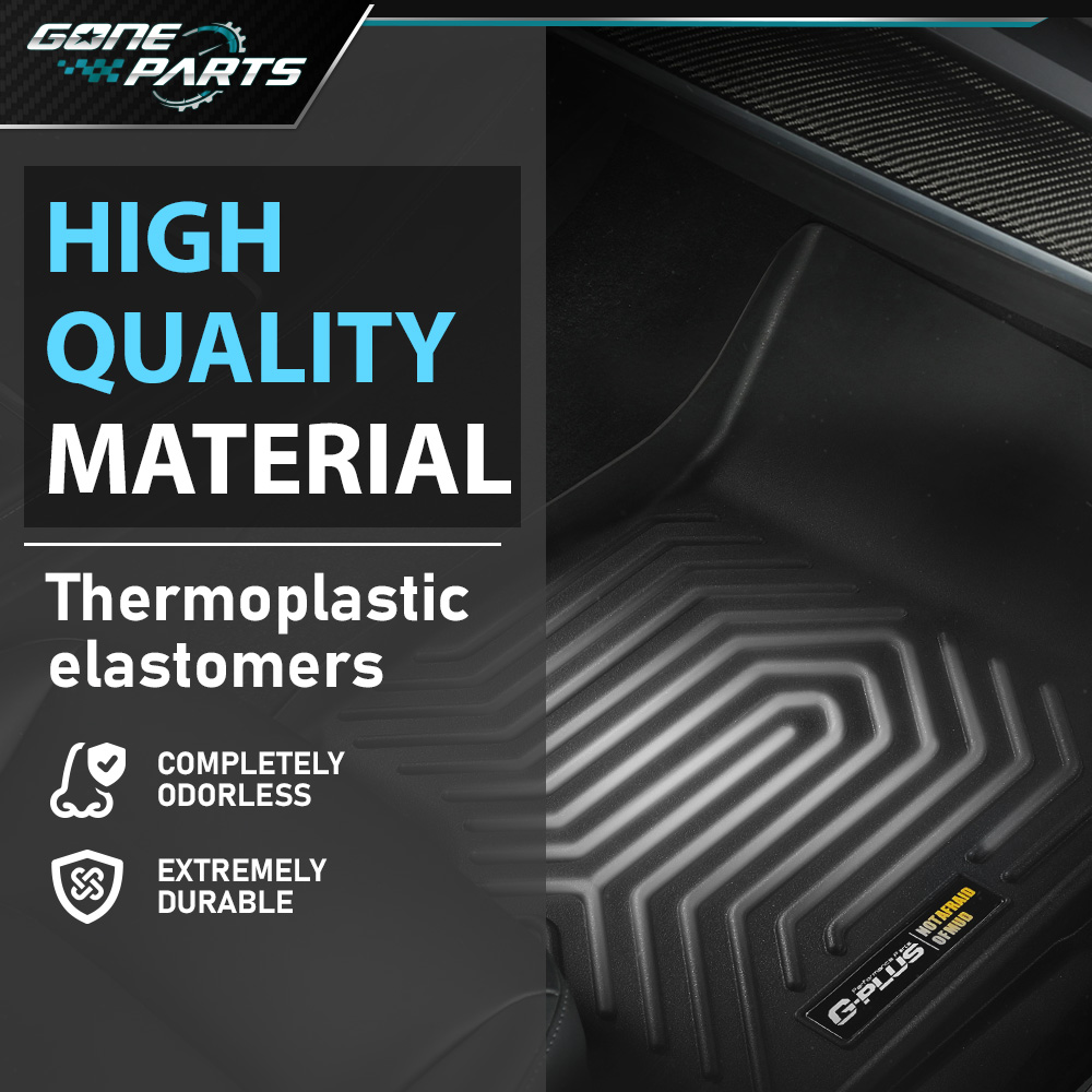 Custom Fit TPE Floor Mats For Toyota Tacoma Double Cab (2005-2015) – All-Weather Protection